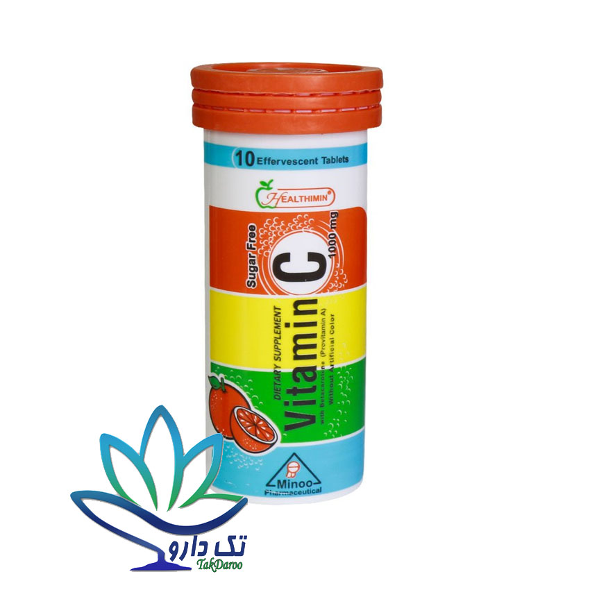 قرص جوشان ویتامین C 1000 میلی گرم هلثی مین 10 عددی